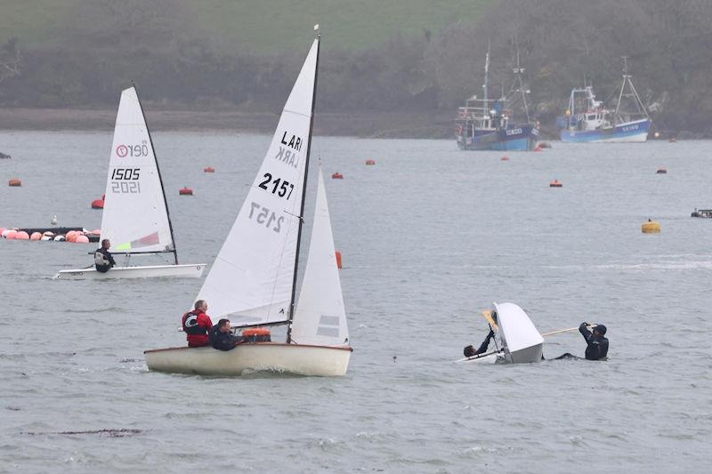 Salcombe Festive Series Race 3 on New Year's Day 2022 photo copyright Lucy Burn taken at Salcombe Yacht Club and featuring the Lark class