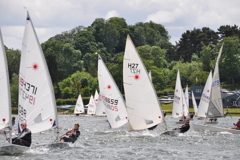 Rooster Midland Laser open meeting at Hollowell photo copyright Stewart Elder taken at Hollowell Sailing Club and featuring the ILCA 7 class