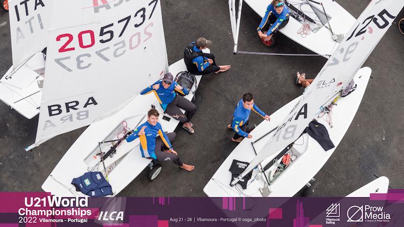 No racing on day 2 of the 2022 ILCA U21 Worlds at Vilamoura, Portugal photo copyright osga_photo / Joao Costa Ferreira taken at Vilamoura Sailing and featuring the ILCA 7 class