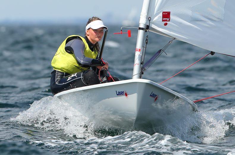 Emma Savelon from the Netherlands is the new champion in the girls division at the Laser 4.7 Youth Worlds photo copyright okPress taken at Kieler Yacht Club and featuring the ILCA 4 class