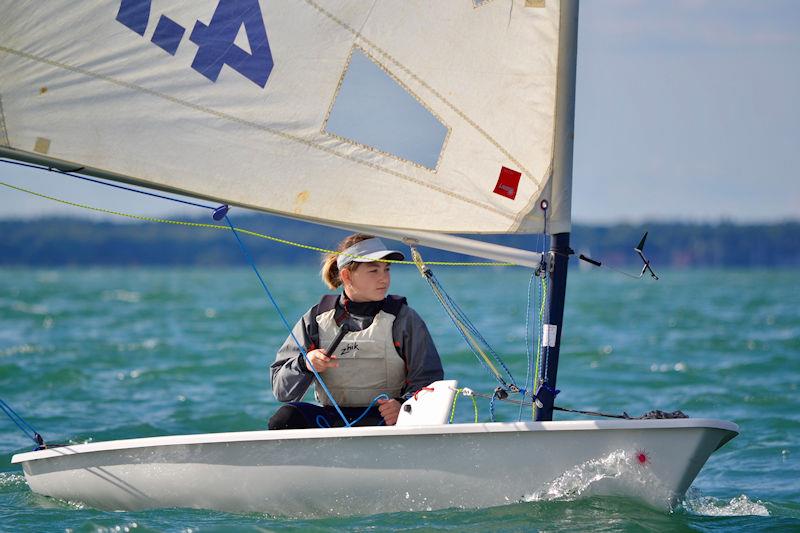IW Youth and Junior Dinghy Championship Round 2 at Gurnard photo copyright Jenny Preston taken at Gurnard Sailing Club and featuring the ILCA 4 class