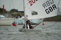 Ant Law sailing during the Royal Corinthian Yacht Club Super Saturday Series 2023