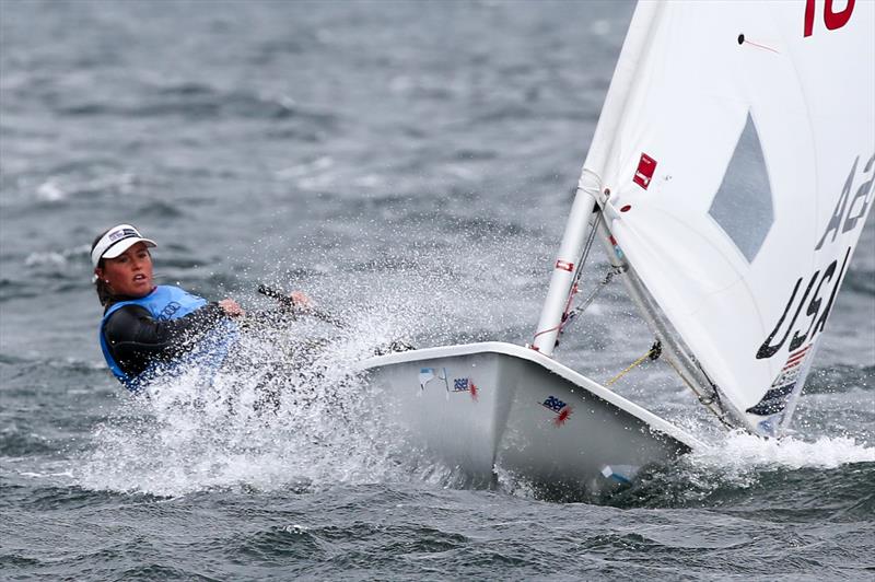 American Laser Radial sailor Erika Reineke did take the chance in the Medal Race to win the title on day 5 of Kieler Woche 2015 photo copyright Christian Beeck / www.segel-bilder.de taken at Kieler Yacht Club and featuring the ILCA 6 class