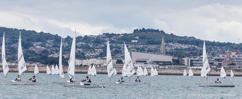 KBC Laser Radial World Championships in Ireland - Day 1 photo copyright David Branigan / www.oceansport.ie taken at Royal St George Yacht Club and featuring the ILCA 6 class