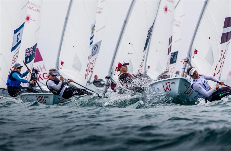 47th World Youth Sailing Championships, Sanya, China - Day 1, December 9, 2017 photo copyright Jesus Renedo / Sailing Energy / World Sailing taken at  and featuring the ILCA 6 class