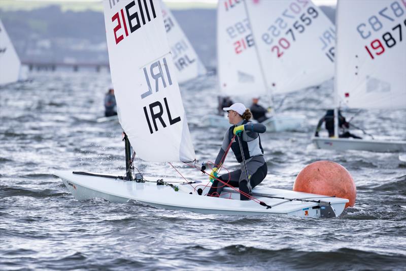Investwise Irish Sailing Youth Nationals on Cork Harbour day 2 photo copyright David Branigan / Oceansport taken at Royal Cork Yacht Club and featuring the ILCA 6 class