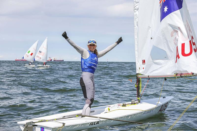 Evie Saunders - Allianz Youth Sailing World Championships photo copyright Sailing Energy taken at  and featuring the ILCA 6 class
