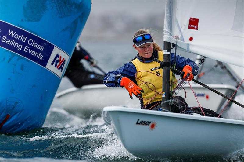 British Youth Sailing Team 2024: Amelie Hacker, ILCA 6 photo copyright Paul Wyeth / RYA taken at Weymouth & Portland Sailing Academy and featuring the ILCA 6 class