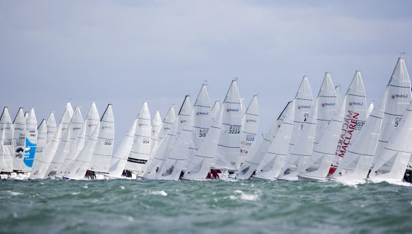 Plenty of incident on the first day of the Laser SB3 nationals at Hayling photo copyright Richard Langdon / www.oceanimages.co.uk taken at Hayling Island Sailing Club and featuring the SB20 class