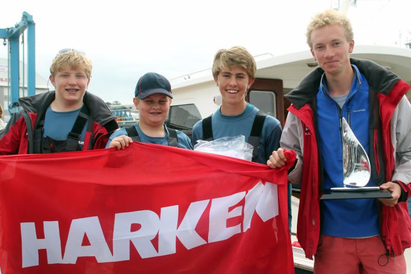 'Trouble and Strife' team win Harken Youth Category in the SB20 Grand Slam at Aberdeen Asset Management Cowes Week photo copyright Sportsboat World taken at Cowes Combined Clubs and featuring the SB20 class