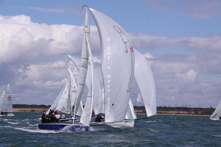 SB3 nationals day 1 photo copyright Eddie Mays taken at Royal Southern Yacht Club and featuring the SB20 class