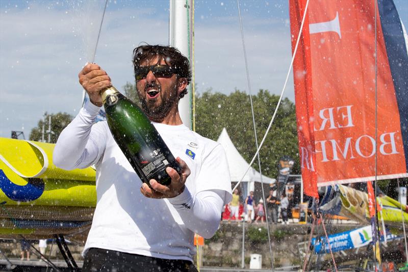 Yoann Richomme (Skipper Macif 2014) wins La Solitaire Bompard Le Figaro 2016 photo copyright Alexis Courcoux taken at  and featuring the Figaro class