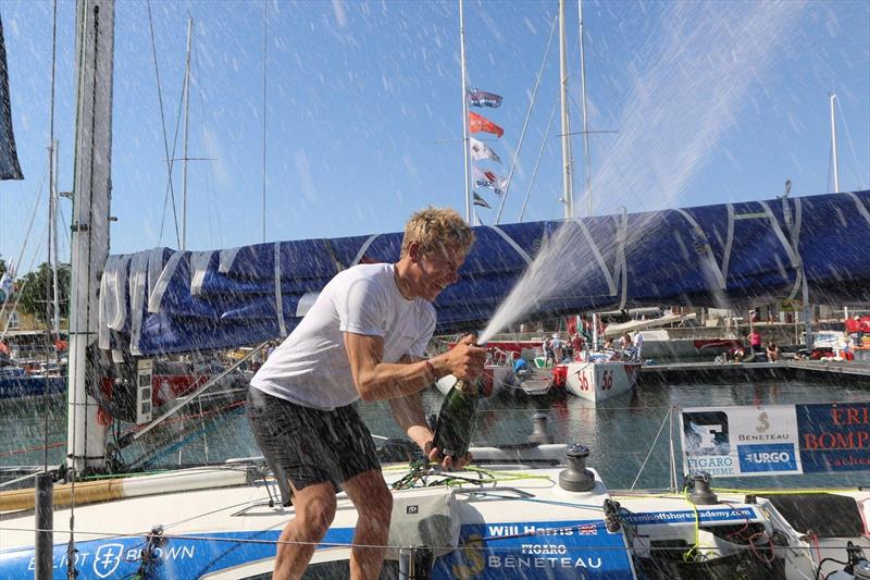 Rookie winner Will Harris in the Solitaire Bompard Le Figaro 2016 photo copyright Artemis Offshore Academy taken at  and featuring the Figaro class