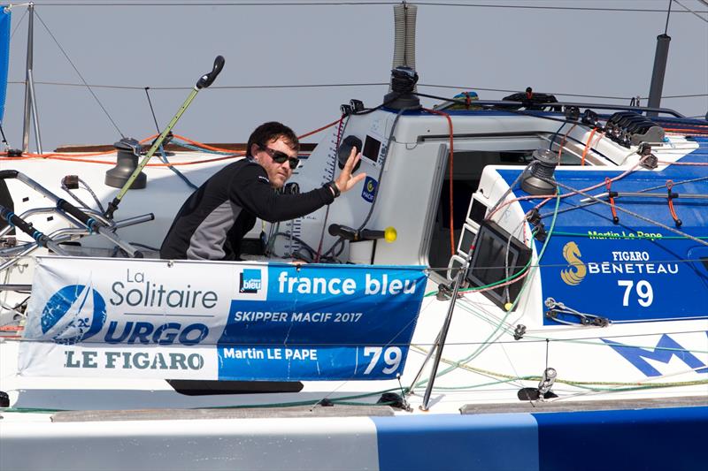 Martin Le Pape (Skipper Macif 2017) during La Solitaire URGO Le Figaro Stage 2 - photo © Alexis Courcoux
