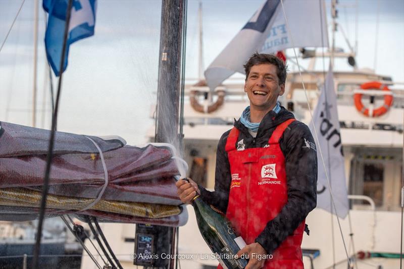 Guillaume Pirouelle wins 53rd La Solitaire du Figaro stage 2 photo copyright Alexis Courcoux taken at  and featuring the Figaro class