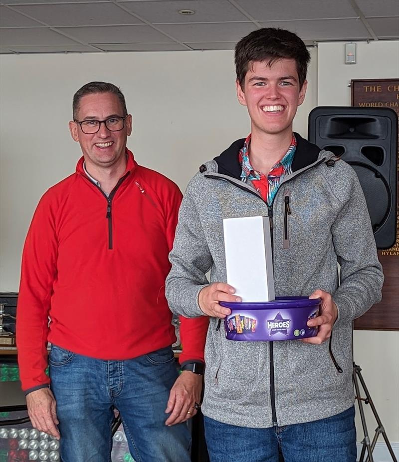 Junior champion Clayton Parker in the Noble Marine Lightning 368 2023 Nationals at Chase SC photo copyright Alison Hopkins taken at Chase Sailing Club and featuring the Lightning 368 class