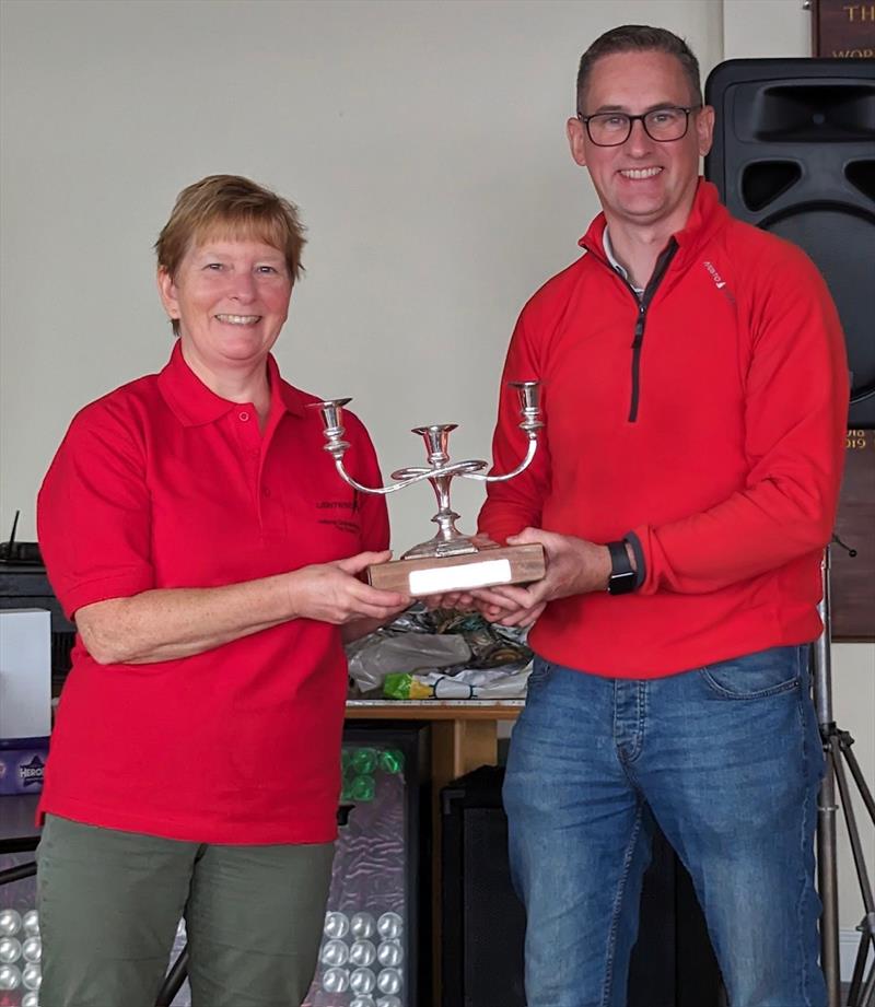 5th overall and ladies champion Caroline Hollier in the Noble Marine Lightning 368 2023 Nationals at Chase SC photo copyright Alison Hopkins taken at Chase Sailing Club and featuring the Lightning 368 class