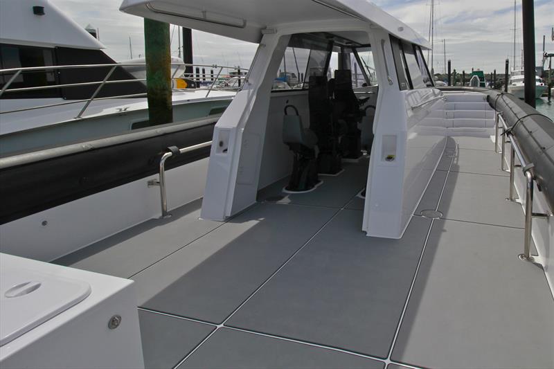 Plenty of deck and cockpit space is a feature of the Lloyd Stevenson Boats Custom Catalyst - T/T Skorpios  photo copyright Lloyd Stevenso taken at Royal New Zealand Yacht Squadron and featuring the  class