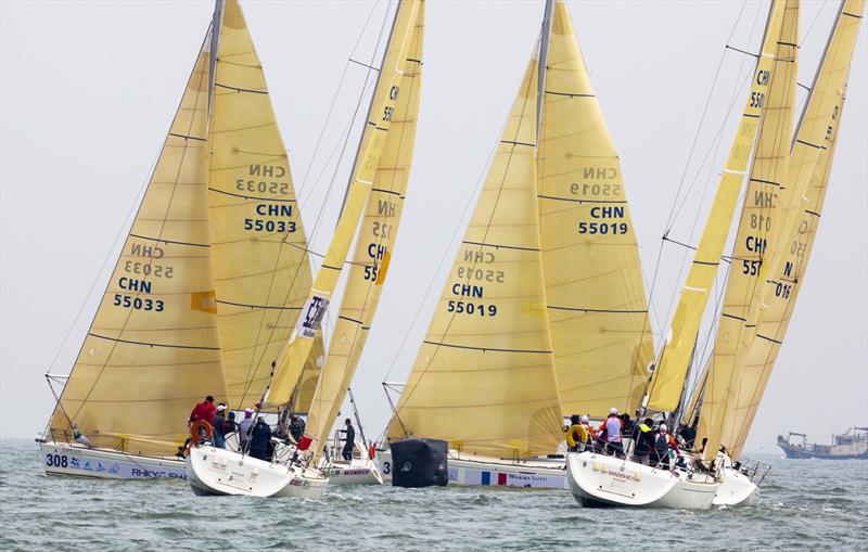 Everyone arrives together - that's One Design. 2020 Guangdong-Hong Kong-Macao Greater Bay Area Cup Regatta & Macao Cup International Regatta photo copyright Guy Nowell taken at  and featuring the  class