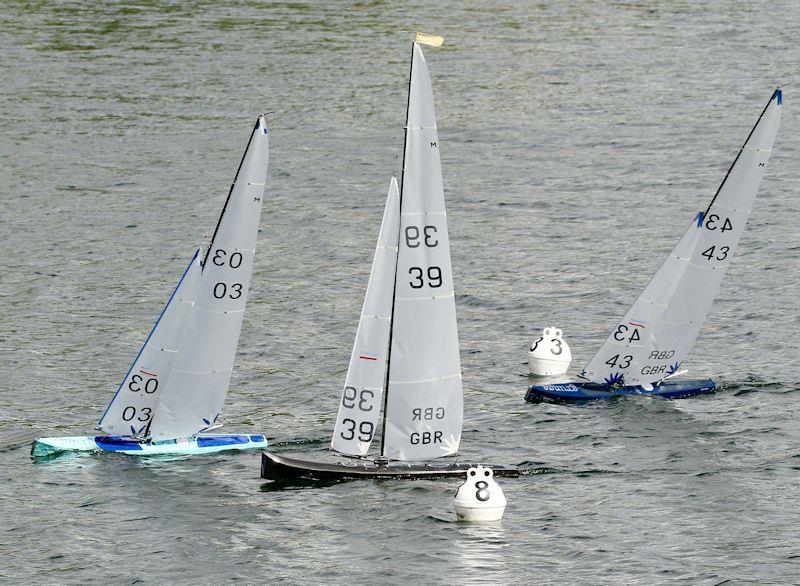 Very close finish in the final race 15 - 43rd Marblehead Mermaid Trophy at Guildford photo copyright Gillian Pearson taken at Guildford Model Yacht Club and featuring the Marblehead class