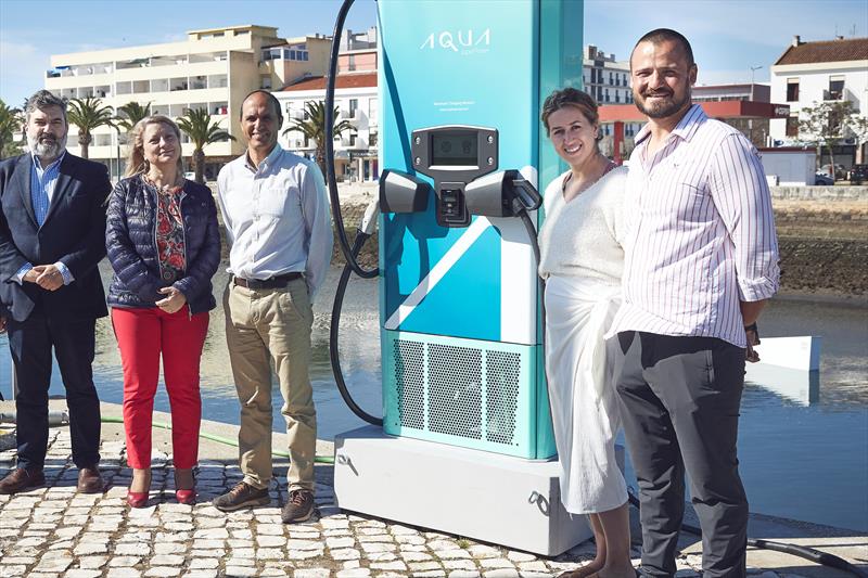 The Aqua 75 marine supercharger demonstrated at Galaxia Electric Boat Show at Marina de Lagos photo copyright Aqua SuperPower taken at  and featuring the Marine Industry class