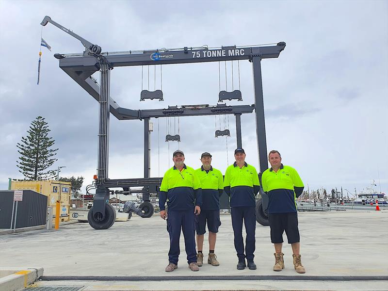 Now open - 75T marine travel lift and boatyard services Coffs Harbour photo copyright GCBoatyards taken at  and featuring the Marine Industry class