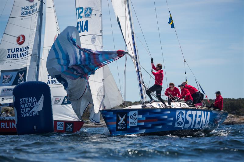 Six wins for Johnie Berntsson and his Berntsson Sailing Team on day 2 of Stena Match Cup Sweden photo copyright Robert Hajduk / WMRT taken at  and featuring the Match Racing class