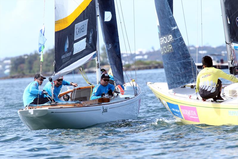 Taylor Canfield through to the semis at the Argo Group Gold Cup photo copyright Charles Anderson / RBYC taken at Royal Bermuda Yacht Club and featuring the Match Racing class