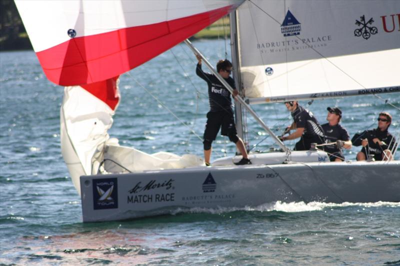 Fighting it out at the St. Moritz Match Race photo copyright Jenny Warner taken at  and featuring the Match Racing class