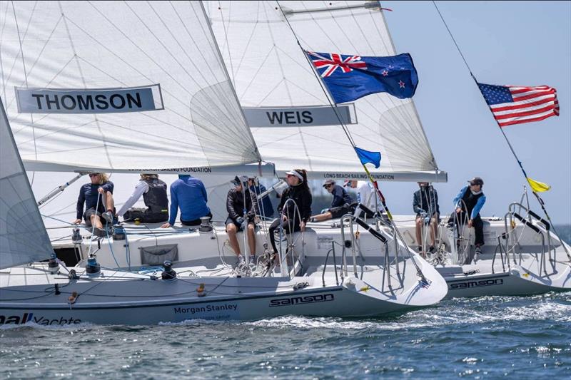 Fellow Kiwi competitor Megan Thomson also sailing on the Open World Match Racing Tour 2023   photo copyright Patrick Deroualle taken at  and featuring the Match Racing class