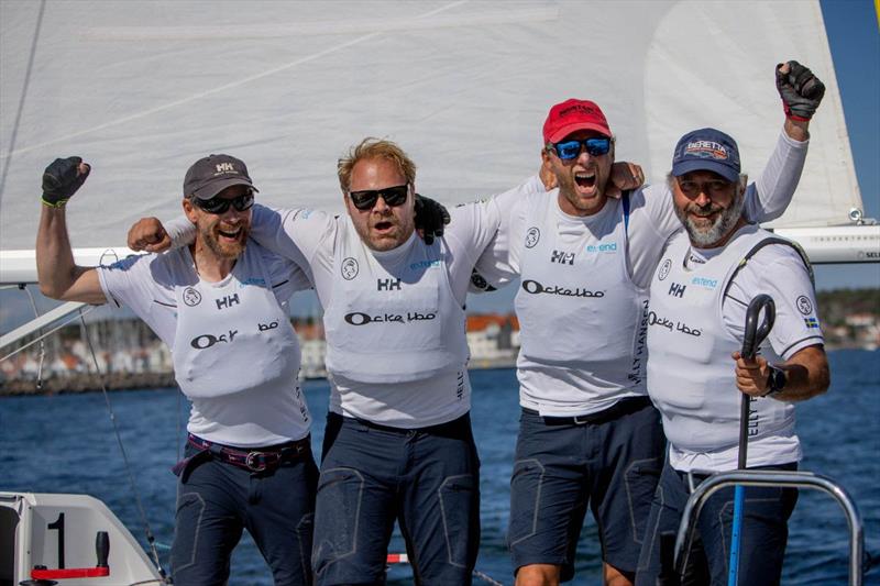 Björn Hansen, SWE winning the GKSS Match Cup Sweden 2023 (pictured from left to right Nils Bjerås, Mathias Bredin, Philip Kai Guhle, Björn Hansen/ Skipper) photo copyright World Match Racing Tour taken at  and featuring the Match Racing class