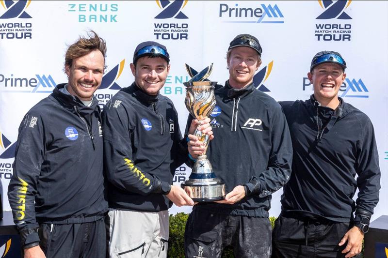 Defending Match Racing World Champions Knots Racing, NZL (pictured from left to right Sam Barnett, Bradley McLaughlin, Nick Egnot-Johnson/ Skipper, Zak Merton) photo copyright Andrea Francolini / WMRT taken at  and featuring the Match Racing class