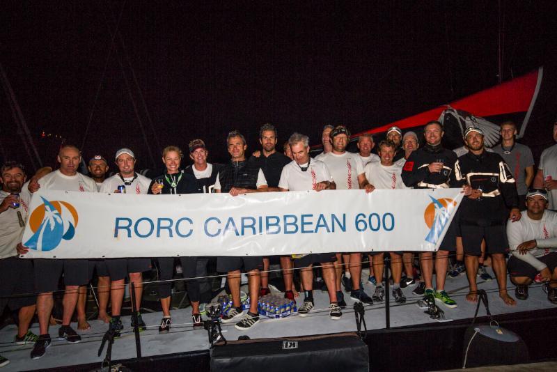 Monohull line honours for Jim Clark & Kristy Hinze Clark's American VPLP-Verdier 100 Comanche in the RORC Caribbean 600 photo copyright RORC / Emma Louise Wyn Jones taken at Antigua Yacht Club and featuring the Maxi class