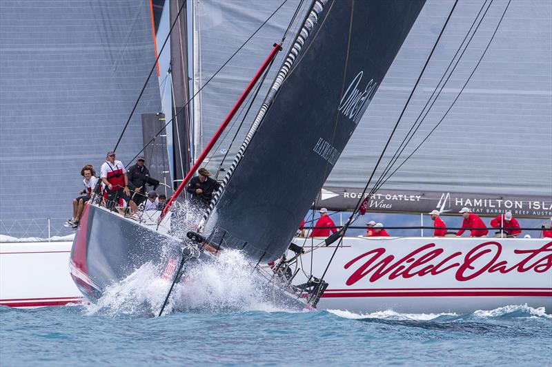 Scallywag and Wild Oats XI on day 4 at Audi Hamilton Island Race Week photo copyright Andrea Francolini taken at Hamilton Island Yacht Club and featuring the Maxi class
