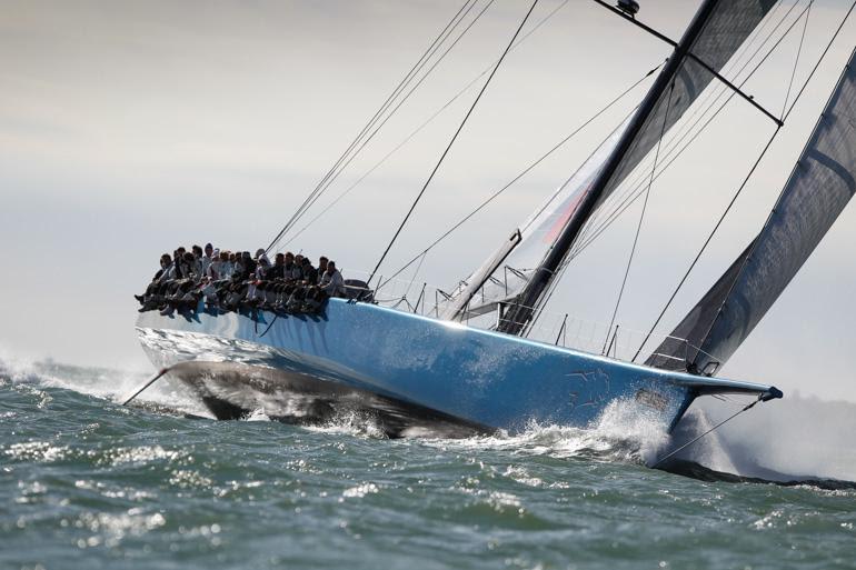 Leopard 3, Mike Slade's 100 Maxi photo copyright RORC / Paul Wyeth taken at Royal Ocean Racing Club and featuring the Maxi class