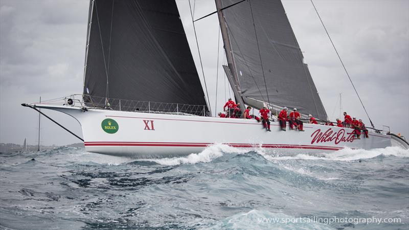 Wild Oats XI was the subject of a protest from LDV Comanche photo copyright Beth Morley / www.sportsailingphotography.com taken at Cruising Yacht Club of Australia and featuring the Maxi class