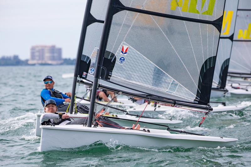 Finn Rowe - Fifth Place - 2019 Melges 14 Midwinter Championship photo copyright Hannah Noll taken at Sarasota Sailing Squadron and featuring the Melges 14 class