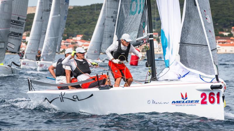 Melges 20 World League Zadar day 2 photo copyright Melges World League / Barracuda Communication taken at  and featuring the Melges 20 class