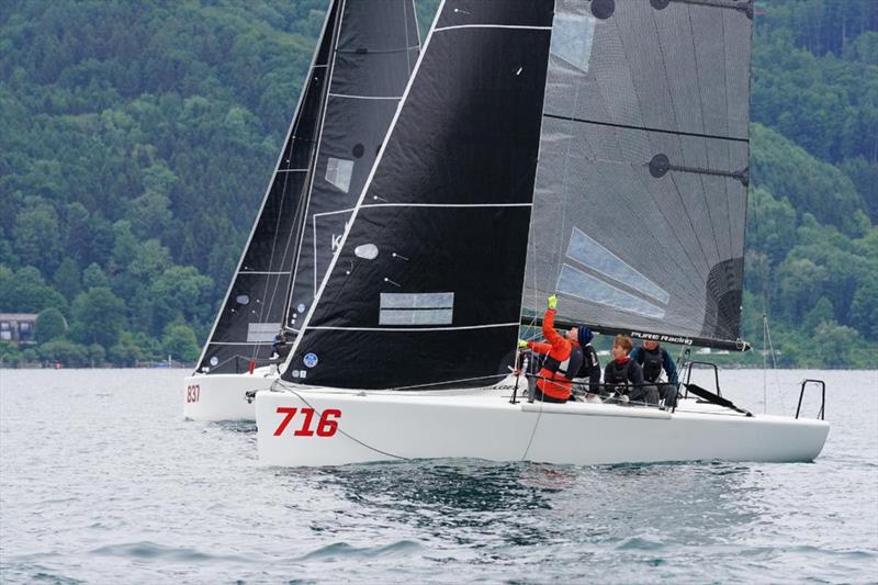 AUT716 Pure of Michael Schineis, Jaun Wickl, Simona Höllerman, Eddy Eich, Diana Fabian - finished third the Melges 24 European Sailing Series 2022 event in Austria photo copyright Francesca Rossetto taken at  and featuring the Melges 24 class