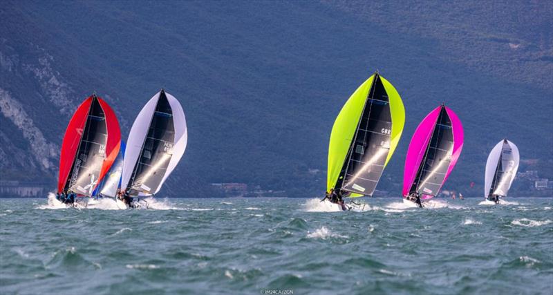 The last two races, held under some strong northerly breeze Peler, were by far the best of the series in the fourth event of the Melges 24 European Sailing Series 2022 in Riva del Garda, Italy photo copyright IM24CA / Zerogradinord taken at Fraglia Vela Riva and featuring the Melges 24 class