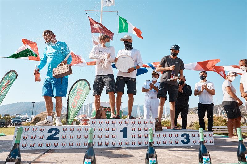 Melges 32 World Championship 2020 in Villasimius, Sardinia prize giving photo copyright MWL / Felix Diemer taken at  and featuring the Melges 32 class