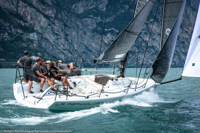 2018 Melges 32 World League, European Division - Riva del Garda Christian Schwoerer, LA PERICOLOSA photo copyright Melges World League / Barracuda Communication taken at  and featuring the Melges 32 class