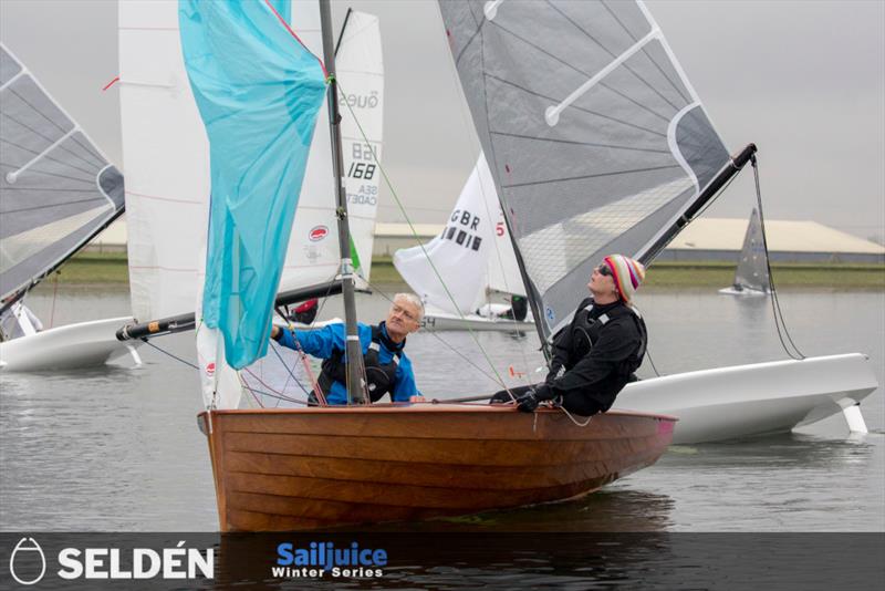 Vintage Merlin in the Seldén SailJuice Winter Series photo copyright Tim Olin / www.olinphoto.co.uk taken at  and featuring the Merlin Rocket class