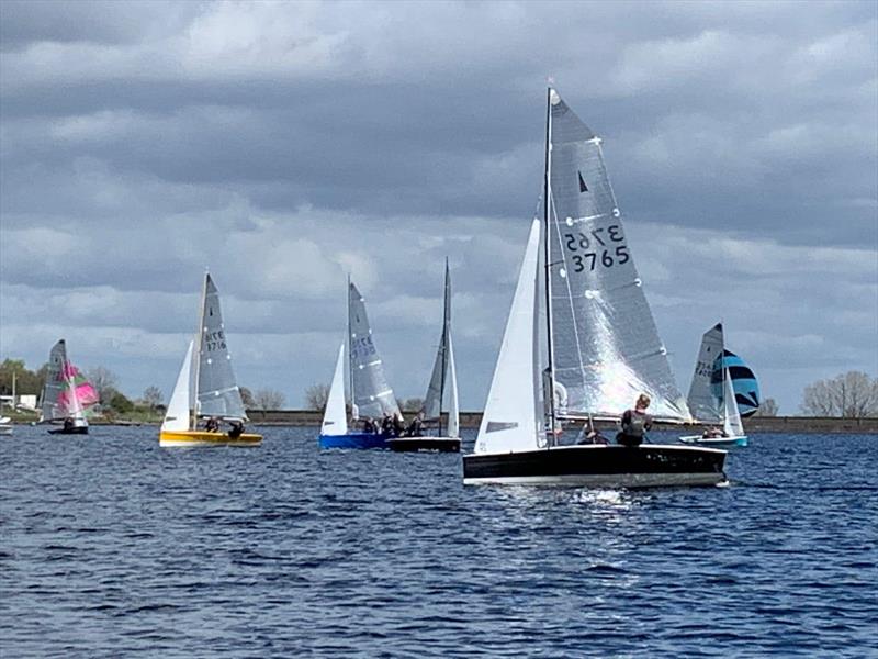 Racing upwind during Merlin Rocket Craftinsure Silver Tiller Round 2 at Bartley - photo © BSC Members