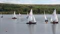 Wayne and Angela followed by Simon and Lucy and by Ashley and Michelle rounding the windward mark during race 4 of the 2024 Miracle Northern Championship 