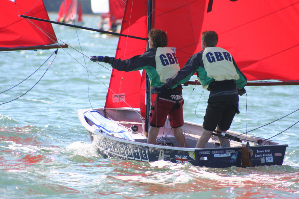 Action from the Mirror Southern Championships at Itchenor photo copyright Nick Bottomley taken at Itchenor Sailing Club and featuring the Mirror class