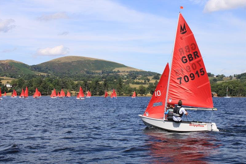 Chris & Daisy Fuller during the Mirror Nationals at Ullswater photo copyright Frank Stewart taken at Ullswater Yacht Club and featuring the Mirror class