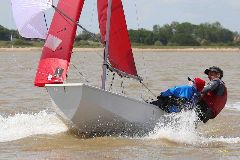 Ben and Keira McGrane win the Mirror UK National Championships at Brightlingsea photo copyright Tim Bees taken at Brightlingsea Sailing Club and featuring the Mirror class