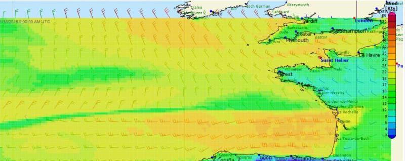 Concise 10 predicting the weather for their proposed start of their delivery from the UK to the RORC Transatlantic Race photo copyright Concise 10 taken at 