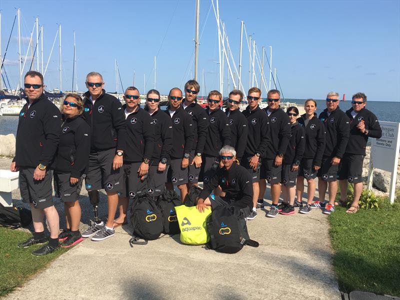 Great Britain arrive in the USA for the 2017 Blind Fleet Racing World Championship photo copyright Blind Sailing taken at Sheboygan Yacht Club